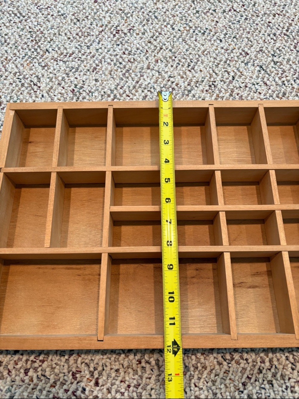 Handmade Wooden Shadow Box Display Case-Natural Brown - Picture 3 of 6